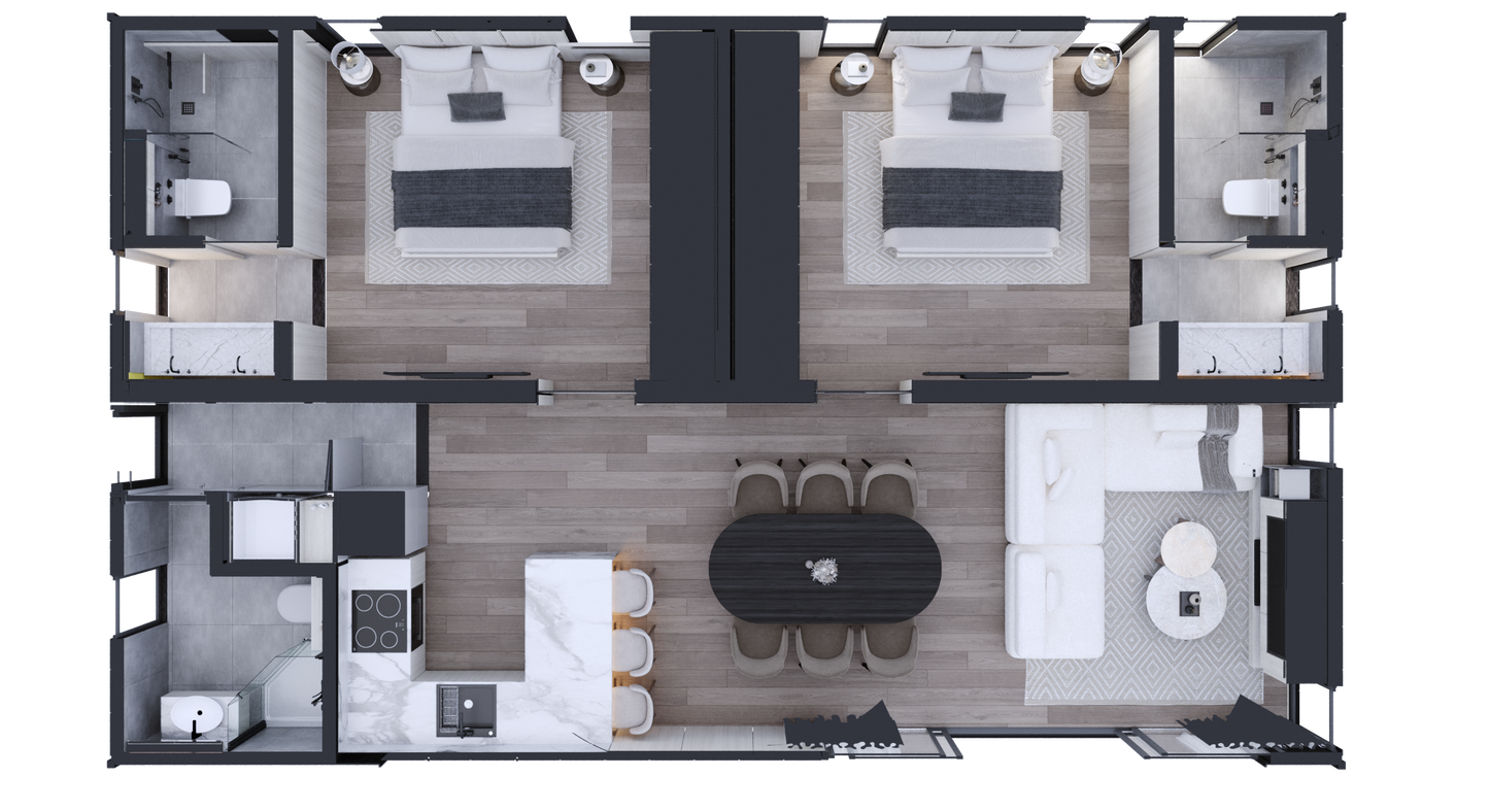 Echo V4 - 2 Bed, 2 Bath - 70SQM
